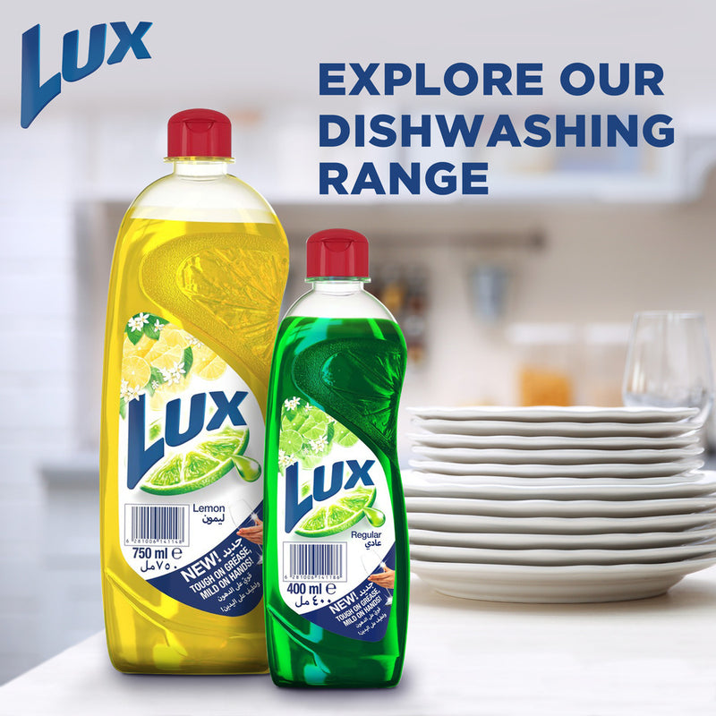 Lux Regular Dishwash Liquid 1.25L (Pack of 3)