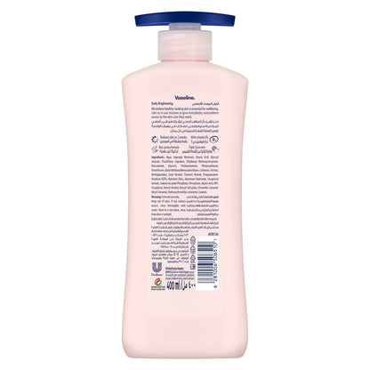 VASELINE Essential Body Lotion, Even Tone Daily Brightening, 2 weeks to radiant, glowing skin, 400ml