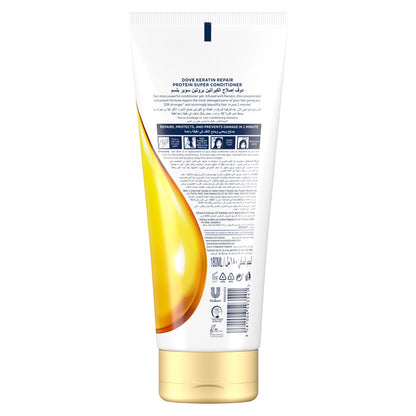 DOVE Protein Super Conditioner repairs damaged hair in just 1 minute!