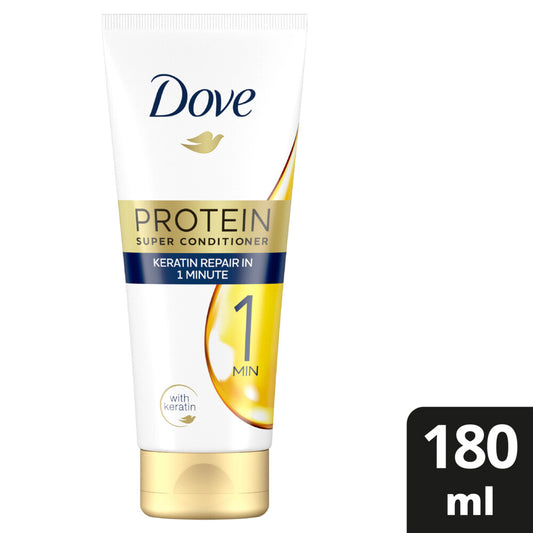 DOVE Protein Super Conditioner repairs damaged hair in just 1 minute!