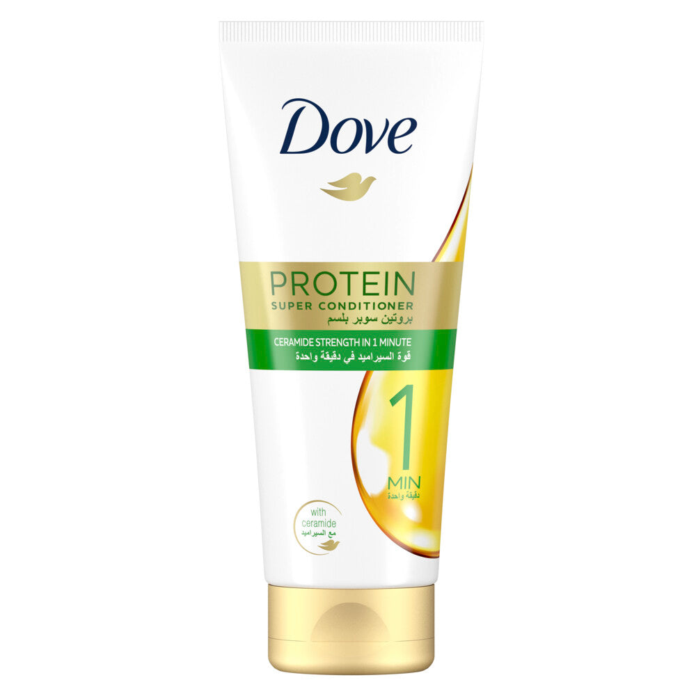 DOVE Protein Super Conditioner strengthens weak hair in just 1 minute!