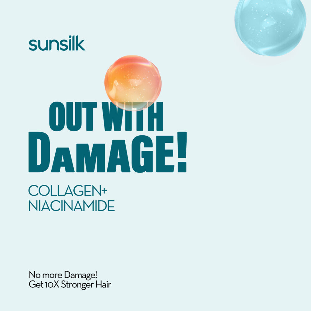 SUNSILK Collagen Blends Shampoo, for damaged hair