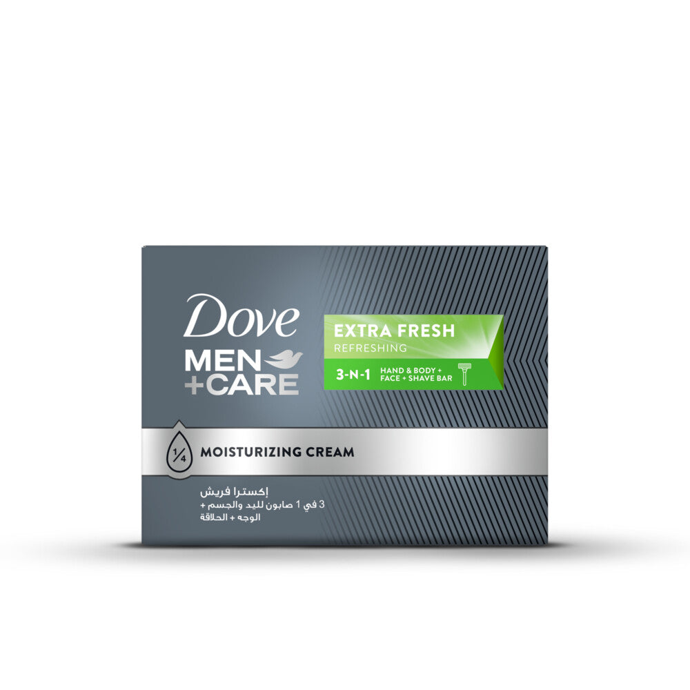 DOVE MEN+CARE Refreshing Cleansing Bar,3in1, for Body, Face & Shaving