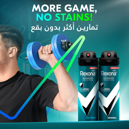 Rexona Men Antiperspirant Deodorant Spray, for 72 HR protection*