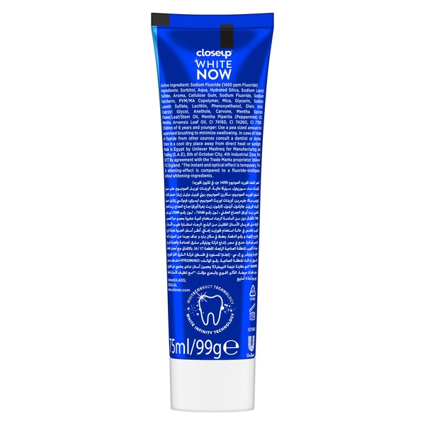 Close Up White Now Toothpaste