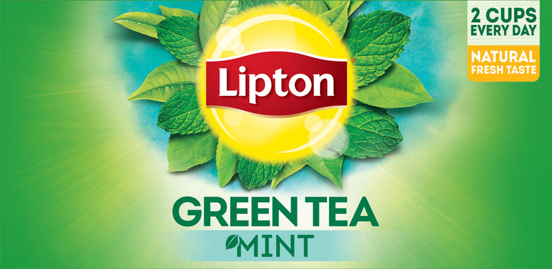 Lipton Green Tea Mint, 25 Envelope Teabags