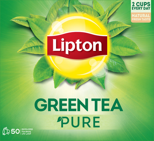 Lipton Green Tea Pure, 50 Envelope Teabags