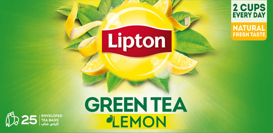 Lipton Green Tea Lemon, 25 Envelope Teabags