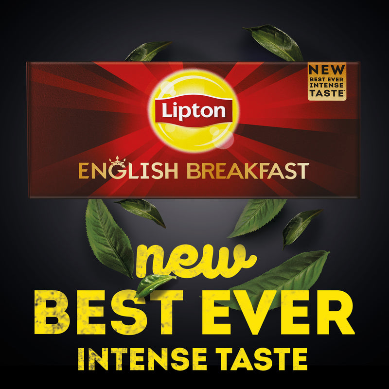 Lipton Black Tea English Breakfast, 25 Envelope Teabags
