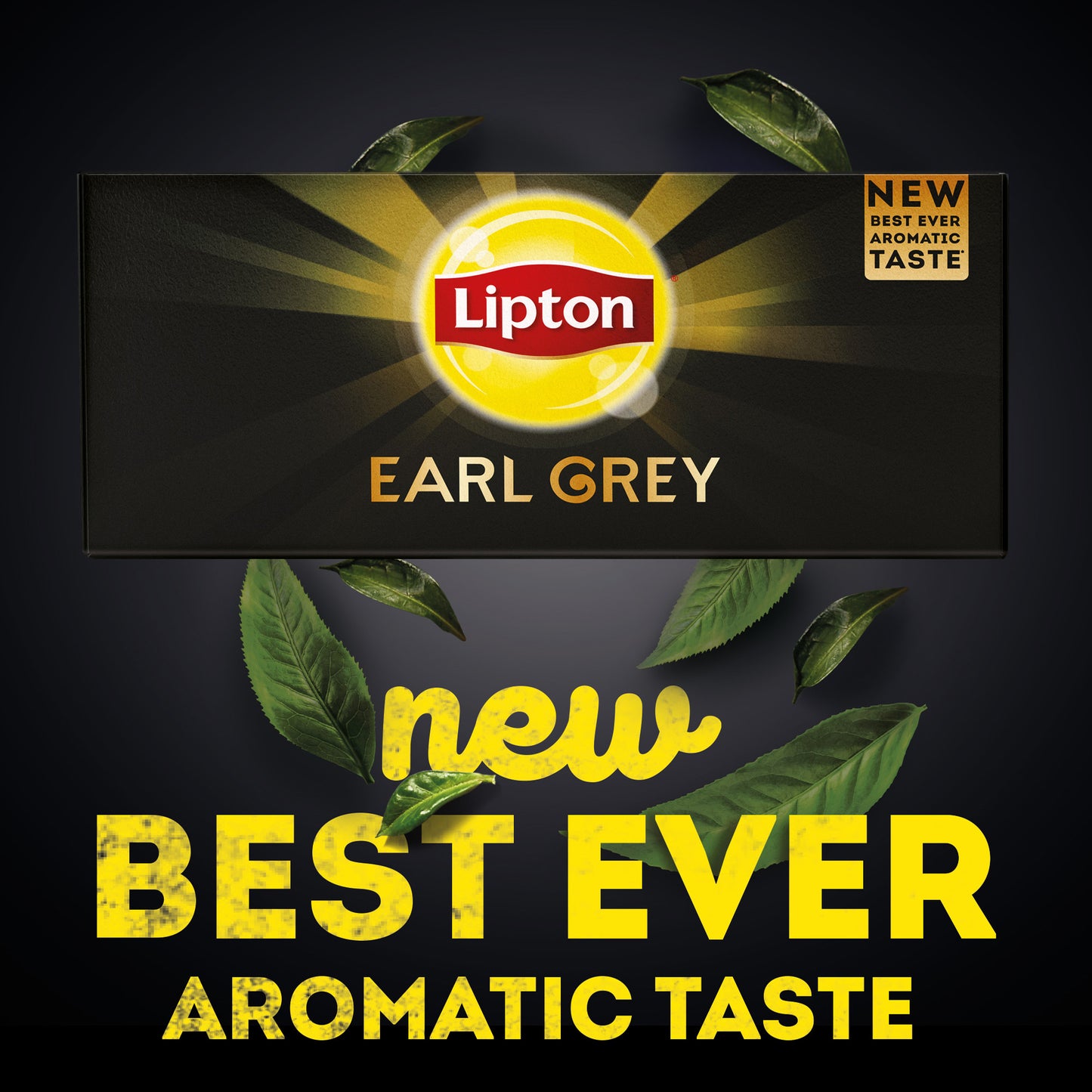 Lipton Black Tea Earl Grey, 25 Envelope Teabags