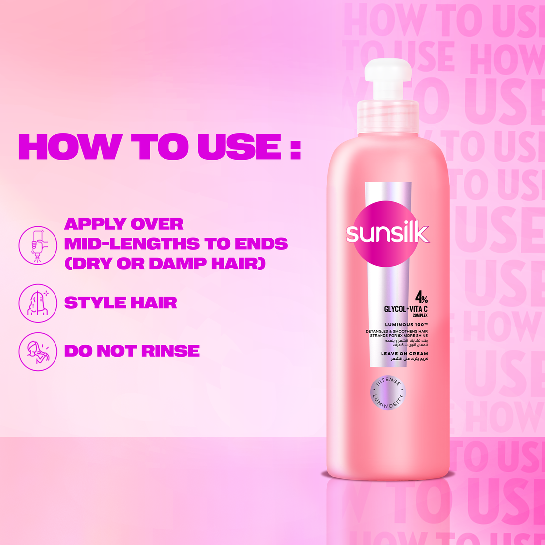 SUNSILK  Leave on Hair Cream