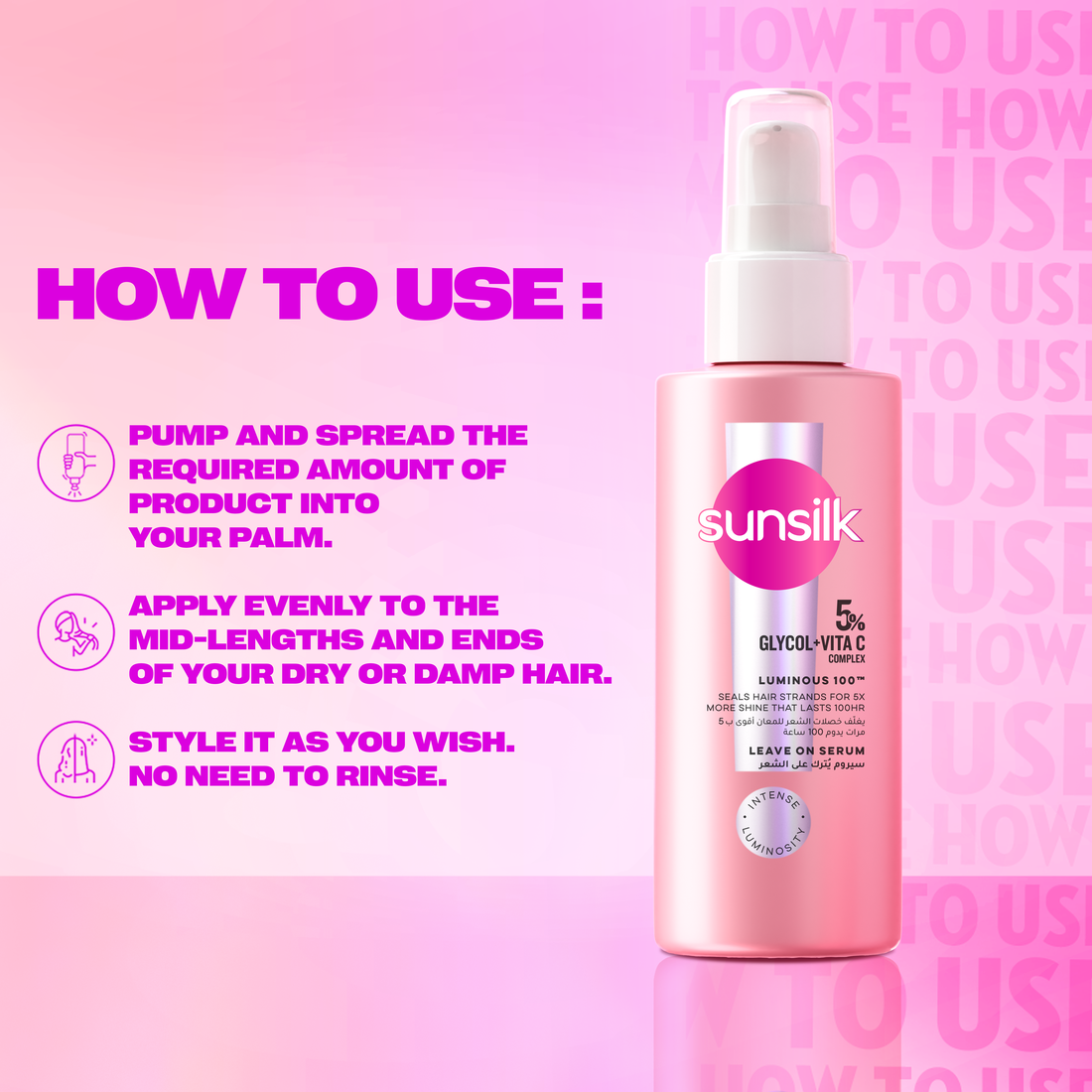 SUNSILK Leave on Serum
