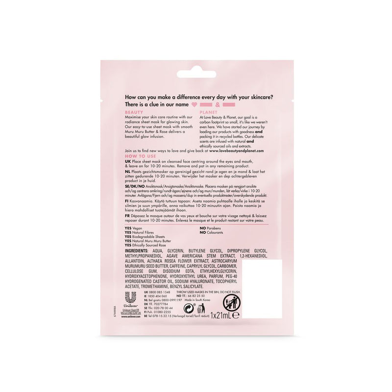 Love Beauty & Planet Sheet Mask