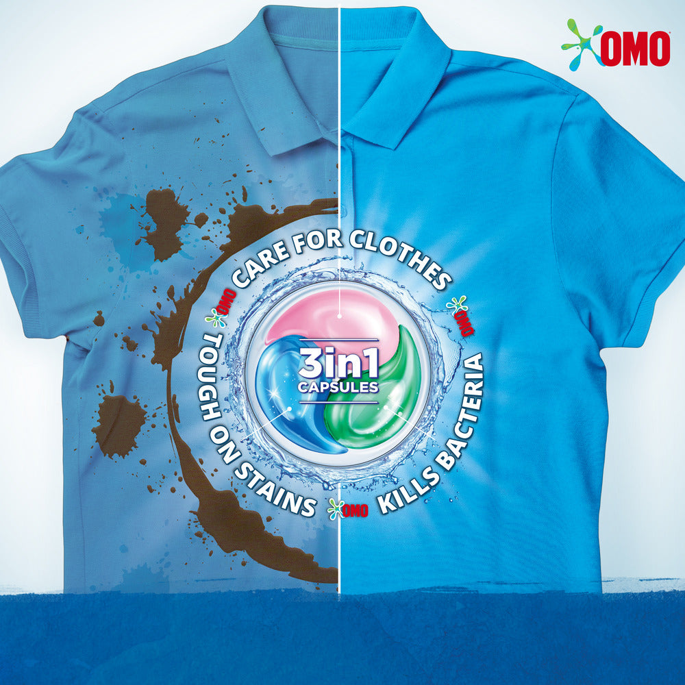 OMO 3-In-1 Laundry Capsules